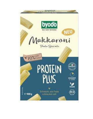 MAKARON PROTEINOWY (SEMOLINOWY Z DYNIĄ) RURKA MAKKARONI BIO 400 g - BYODO