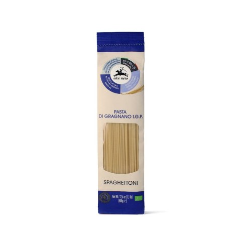 MAKARON (SEMOLINOWY - PASTA DI GRAGNANO) SPAGHETTONI BIO 500 g - ALCE NERO