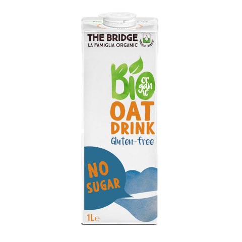 NAPÓJ OWSIANY BEZ CUKRU BEZGLUTENOWY BIO 1 L - THE BRIDGE
