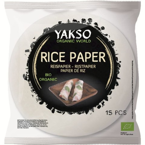 PAPIER RYŻOWY BEZGLUTENOWY BIO (15 szt.) 150 g - YAKSO