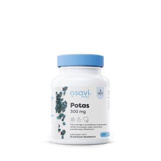 POTAS (100 mg) BEZGLUTENOWY 90 KAPSUŁEK - OSAVI