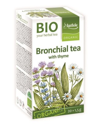 Przecena HERBATKA NA OSKRZELA Z TYMIANKIEM BIO 20 x 1,5 g - APOTHEKE