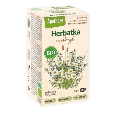 Przecena HERBATKA NA OSKRZELA Z TYMIANKIEM BIO 20 x 1,5 g - APOTHEKE