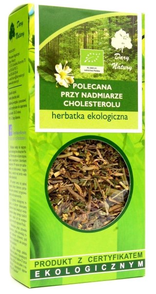Przecena HERBATKA POLECANA PRZY NADMIARZE CHOLESTEROLU BIO 50 g - DARY NATURY