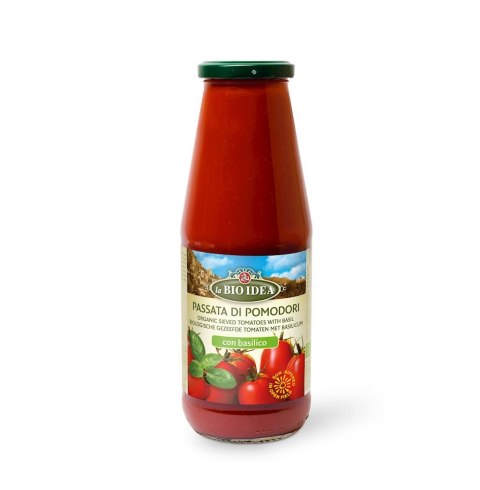 Przecena SOS POMIDOROWY PASSATA Z BAZYLIĄ BIO 680 g - LA BIO IDEA
