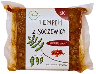 Przecena TEMPEH Z SOCZEWICY MARYNOWANY BIO 200 g - TEMPEHU