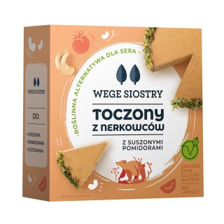 Przecena WEGAŃSKA ALTERNATYWA SERA Z ORZECHÓW NERKOWCA Z POMIDORAMI I CZOSNKIEM NIEDŹWIEDZIM BEZGLUTENOWA 140 g - WEGE SIOSTRY