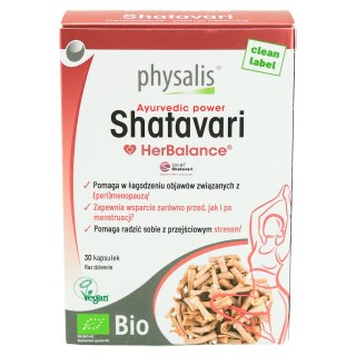 SHATAVARI BIO 30 KAPSUŁEK - PHYSALIS (HERBALANCE)