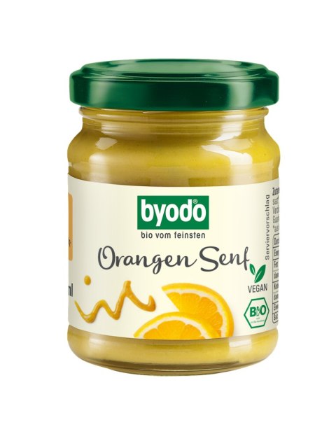SOS MUSZTARDOWO - POMARAŃCZOWY BEZGLUTENOWY BIO 125 ml - BYODO