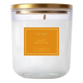 ŚWIECA SOJOWA ZAPACHOWA ZŁOTY BURSZTYN 180 ml - YOUR CANDLE