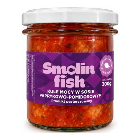 KLOPSIKI RYBNE W SOSIE PAPRYKOWO - POMIDOROWYM 300 g - SMOLIN FISH (NA ZAMÓWIENIE)