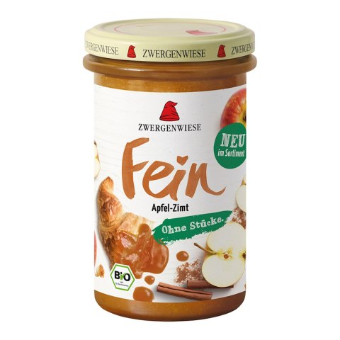 MUS JABŁKO - CYNAMON BEZGLUTENOWY BIO 280 g - ZWERGENWIESE