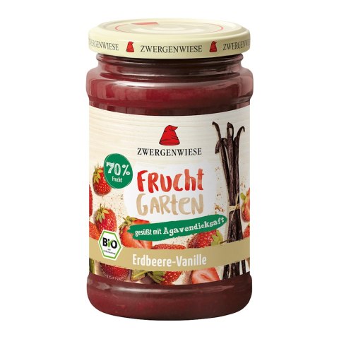 MUS TRUSKAWKA - WANILIA (70 % OWOCÓW) BEZGLUTENOWY BIO 225 g - ZWERGENWIESE