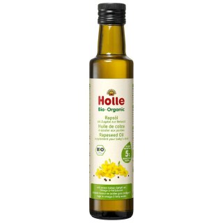 OLEJ RZEPAKOWY TŁOCZONY NA ZIMNO OMEGA-3 DLA DZIECI OD 5 MIESIĄCA BIO 250 ml - HOLLE