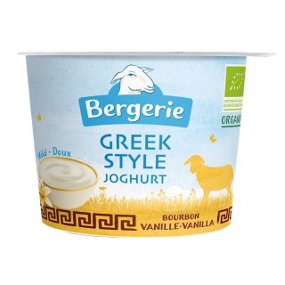 OWCZY JOGURT TYPU GRECKIEGO O SMAKU WANILIOWYM BIO 250 g - BERGERIE