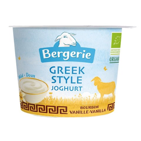 OWCZY JOGURT TYPU GRECKIEGO O SMAKU WANILIOWYM BIO 250 g - BERGERIE