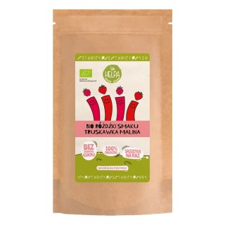 RÓŻDŻKI SMAKU MIX TRUSKAWKA - MALINA (LIOFILIZOWANE OWOCE) BIO (10 x 2 g) 20 g - HELPA
