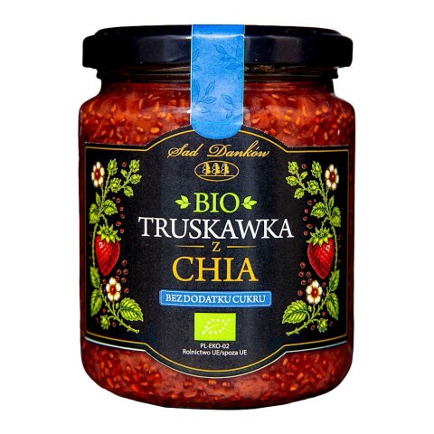 TRUSKAWKA Z CHIA BEZ DODATKU CUKRÓW BIO 240 g - SAD DANKÓW