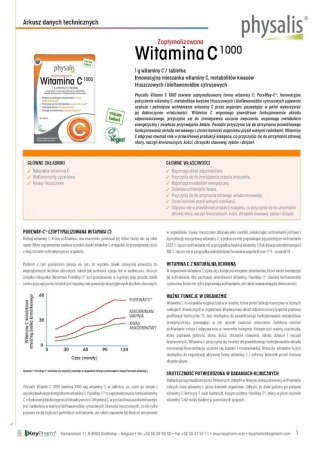 WITAMINA C (1000 mg) 30 TABLETEK - PHYSALIS