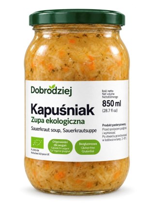 ZUPA KAPUŚNIAK BEZGLUTENOWA BIO 850 ml - DOBRODZIEJ