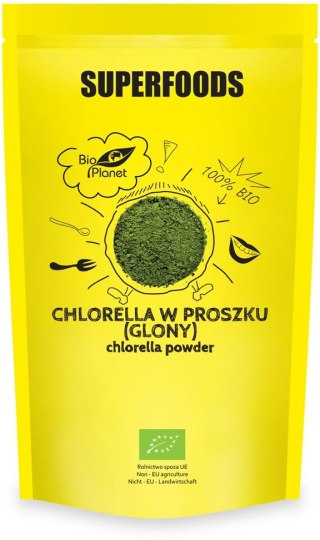 CHLORELLA SPROSZKOWANA BIO 200 g - BIO PLANET SUPERFOODS