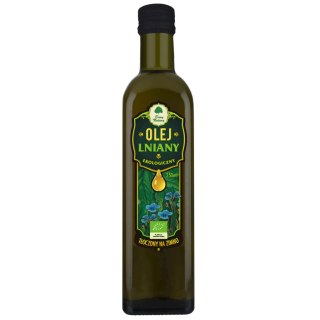 OLEJ LNIANY TŁOCZONY NA ZIMNO BIO 250 ml - DARY NATURY