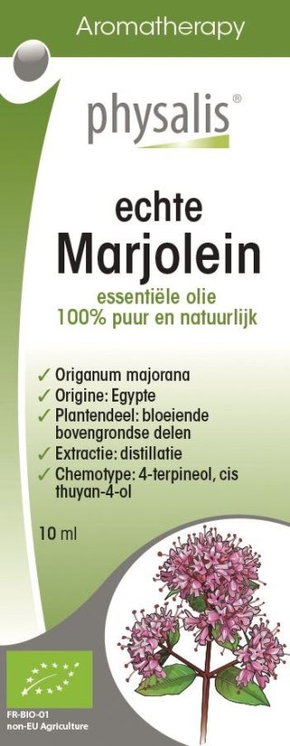OLEJEK ETERYCZNY MAJERANEK BIO 10 ml - PHYSALIS