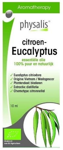 OLEJEK ETERYCZNY EUKALIPTUS CYTRYNOWY BIO 10 ml - PHYSALIS