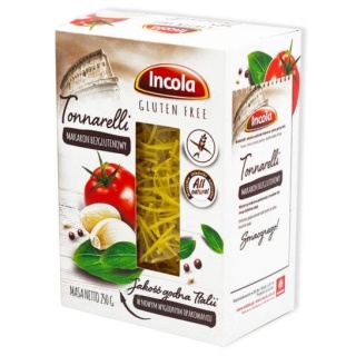 Makaron bezglutenowy Tonarelli 250 g Incola