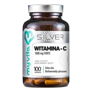 Witamina C 1000 mg FORTE z ekstraktem z dzikiej róży i bioflawonoidami MyVita Silver