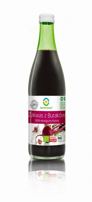 ZAKWAS Z BURAKÓW KISZONYCH BEZGLUTENOWY BIO 500 ml - BIOFOOD