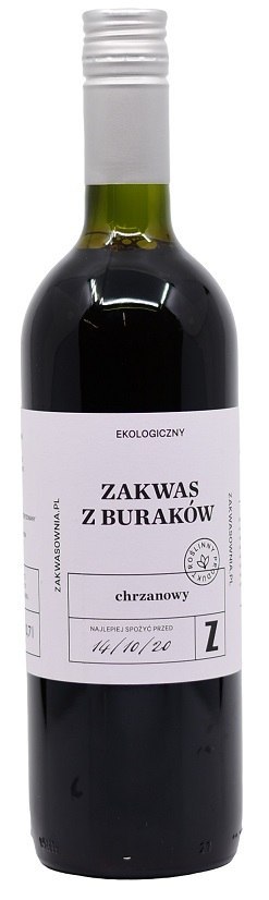 ZAKWAS Z BURAKÓW Z CHRZANEM BIO 750 ml - DELIKATNA
